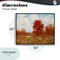 Stupell Industries Fall Landscape with Red Foliage Framed Giclee, design by Arlington Prints